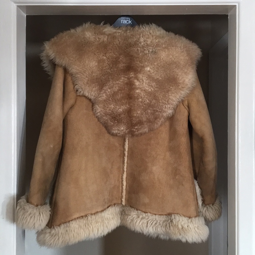 Vintage overland sheepskin shearling coat - Picture 2 of 6